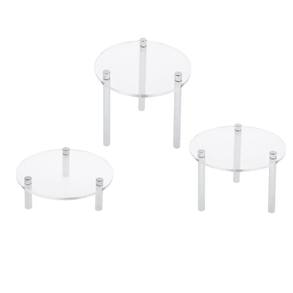 أرقام رف مستديرة من الأكريليك تعرض أدوات عرض زخرفة الرف