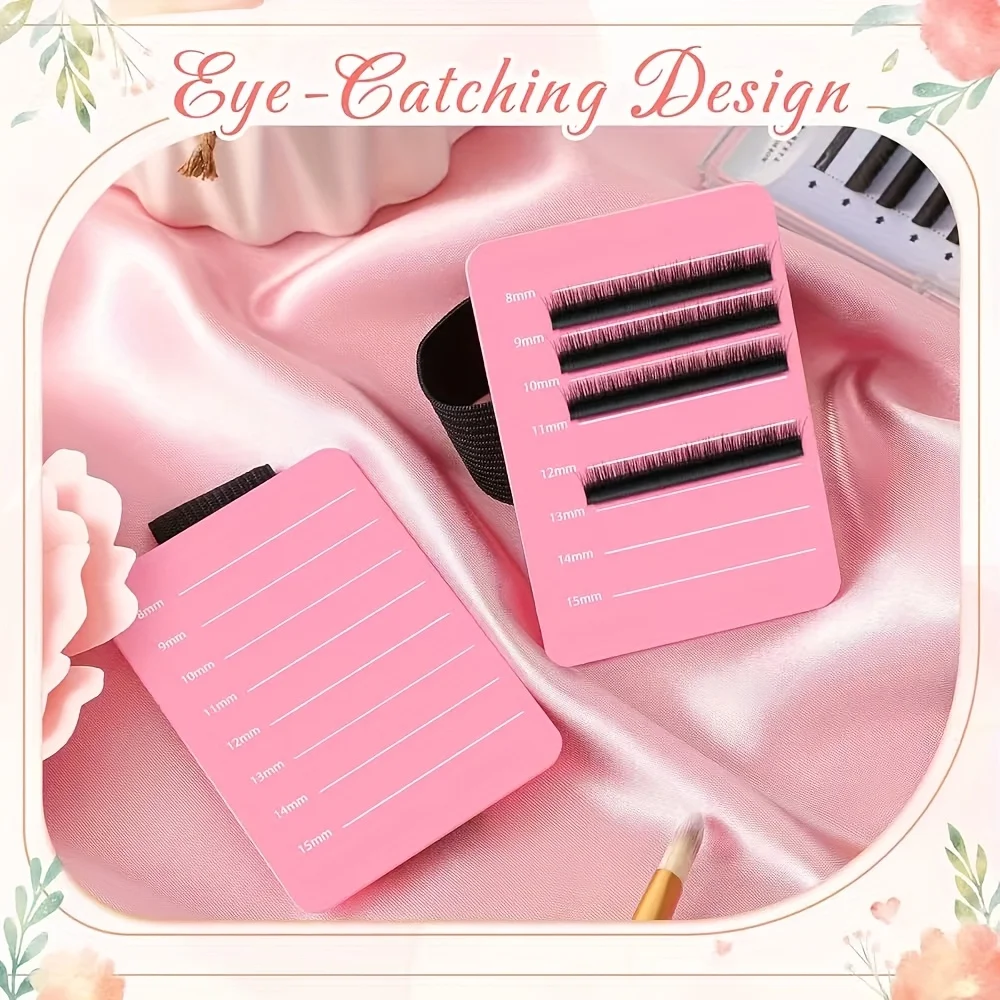 Lash Extension Station - Acrylic Display Tray with Wrist Strap & Adhesive Strips, Professional Salon Isolation Tool
