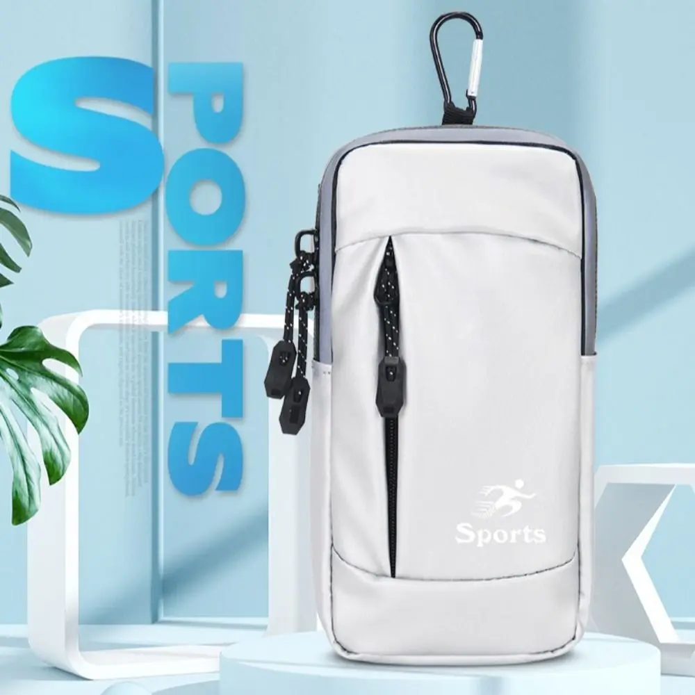 

PU Leather Universal Phone Armband Bag with Headphone Jack with Shoulder Strap Outdoor Running Phone Holder Non-slip