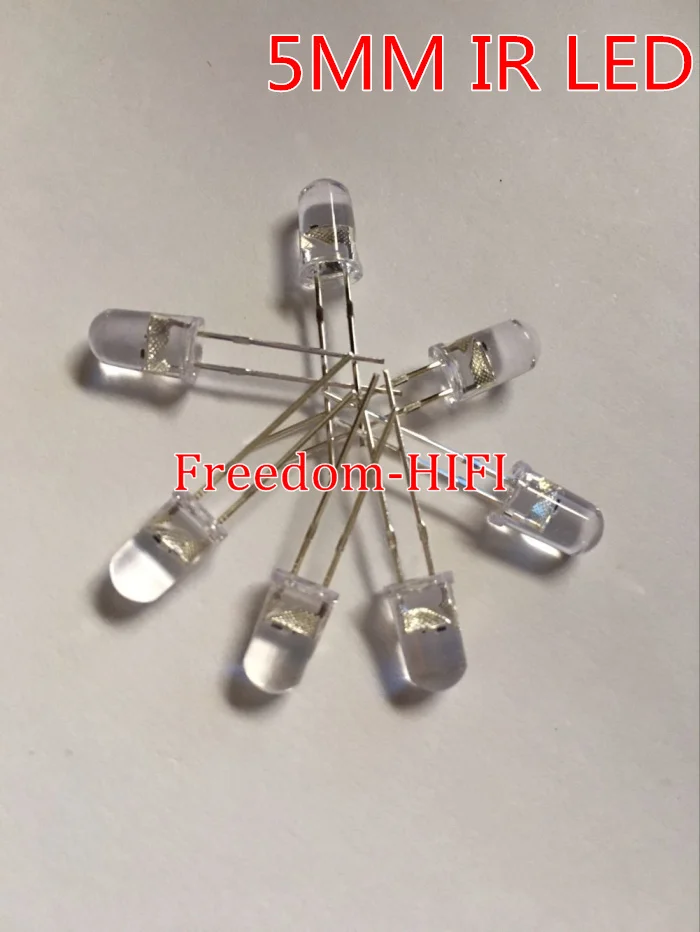 الجملة 100 قطعة مجموعة 3 مللي متر-5 مللي متر الأشعة تحت الحمراء LED 940nm مصباح نقل أنبوب انبعاث ديود عالية الطاقة