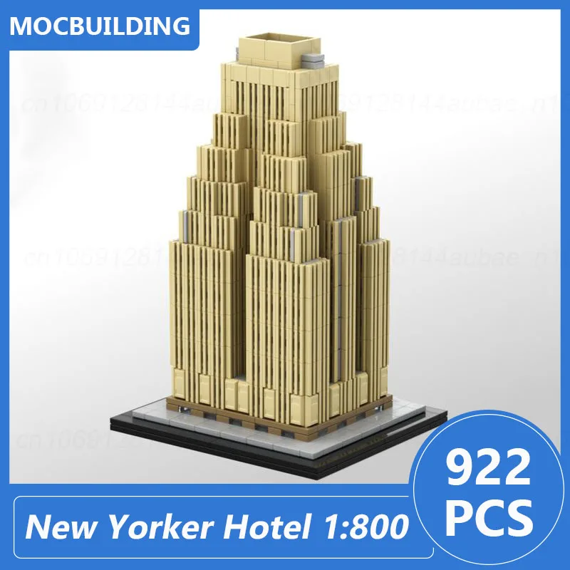 Hong Kong Two International Finance Centre & New Yorker Wyndham Hotel 1:800 modello in scala Moc Building Blocks mattoni di architettura