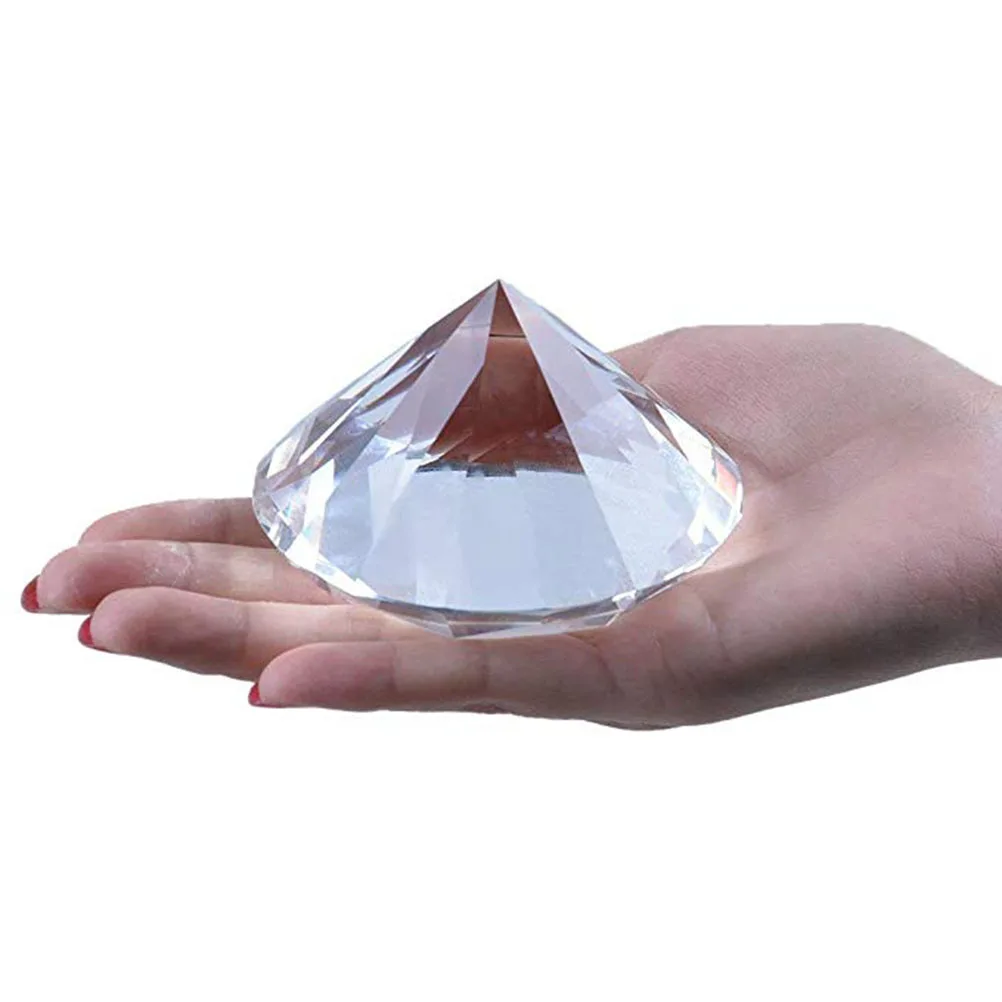 

8Cm Glass Diamond Decorations Clear Bling Vase Fillers for Wedding Party Table Scatter DIY Craft Supplies Artificial Diamond