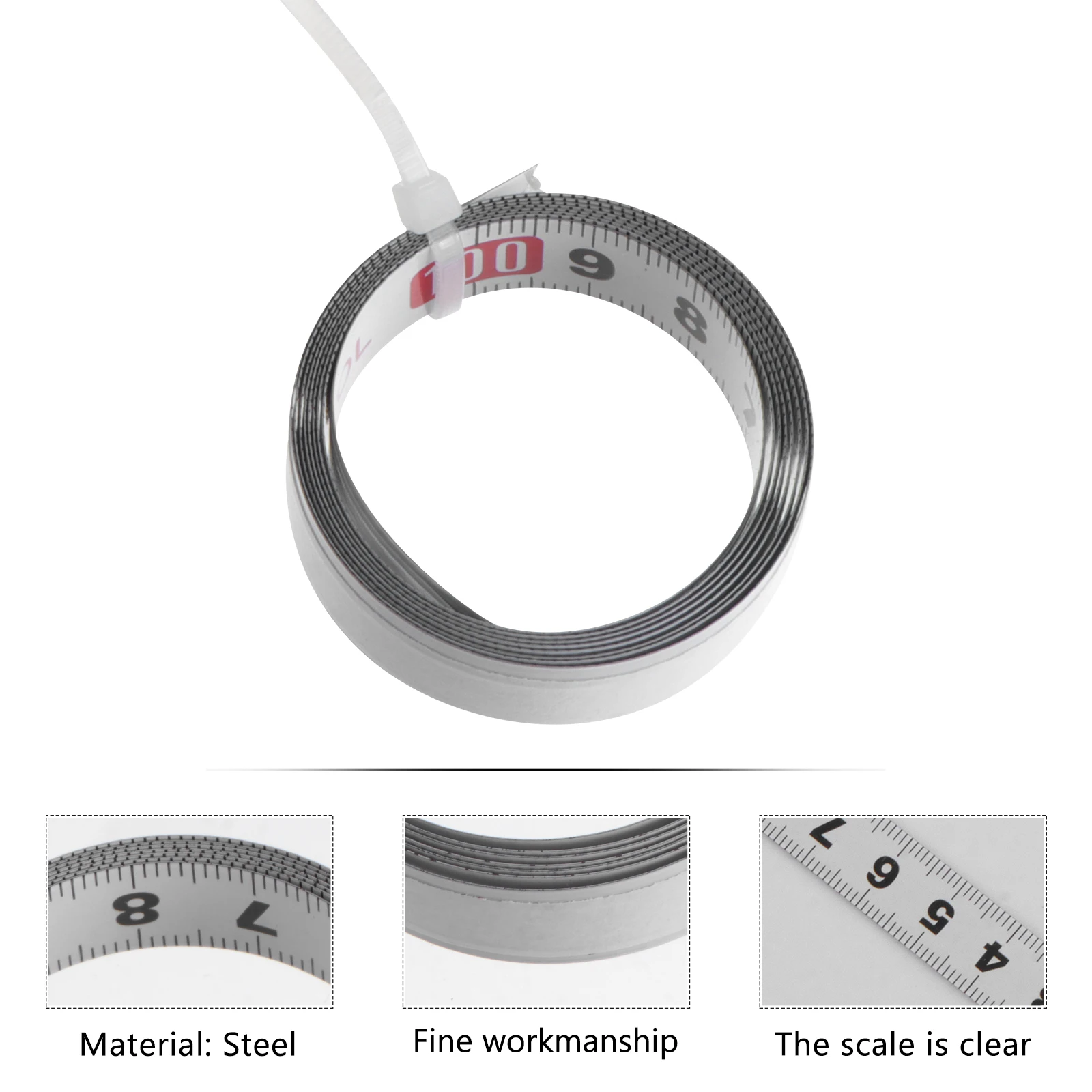 

Steel Miter Track Tape Self Adhesive Metric Scale Ruler Woodworking Measure Tool For Table Saw Router Band Saw Miter Scale