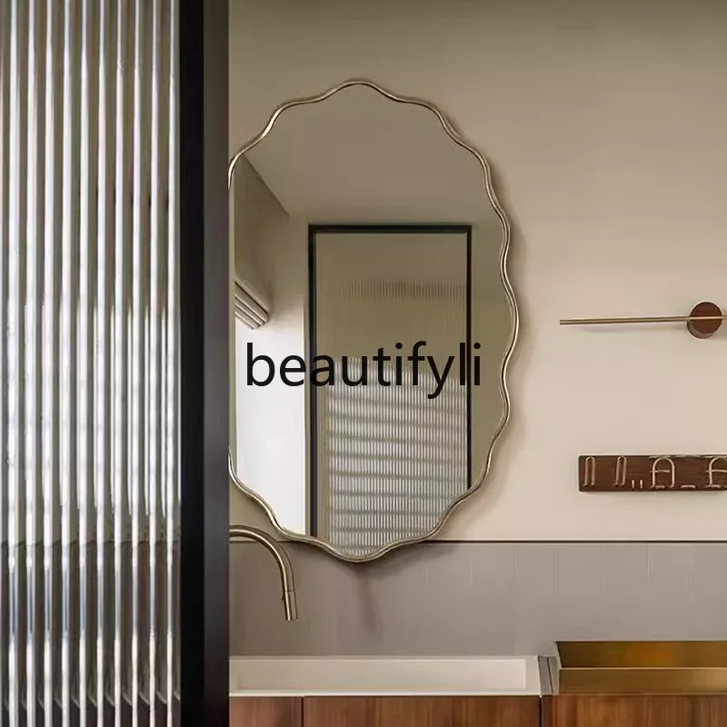 

bathroom mirror wall hanging intelligent special-shaped irregular makeup bathroom mirror dressing mirror wall hanging type5556
