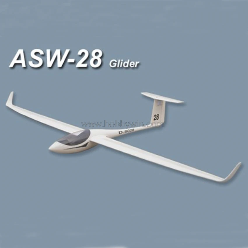 FlyFly ASW-28 Slope Glider 2530mm ARF without eletronic parts RC Fiberglass Sailplane Model Airplane