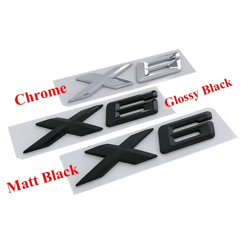 

3D ABS Letter Emblem Car Trunk Sticker For X1 X2 X3 X4 X5 X6 X7 F48 E84 F39 E83 F25 G01 F26 F15 F16 E71 E70 E53 Accessories