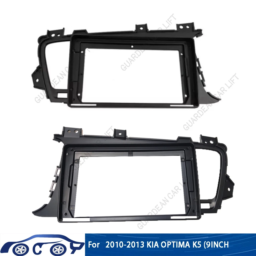

9Inch Car Radio Fascias For KIA K5 Optima 2010-2013Android Stereo Frame Player 2 Din Head Unit Panel Dash Trim With cable
