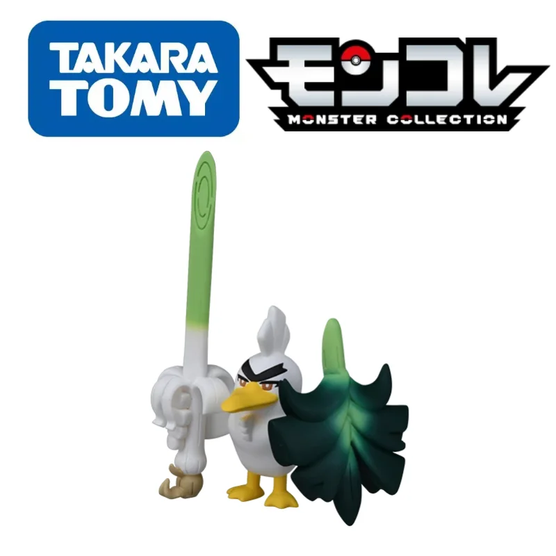 Figuras de Pokémon TAKARA TOMY originales, MS-30, farfeth 'd, PVC, 5cm, modelo de Pokémon, regalo, colección de Anime, juguete para niños