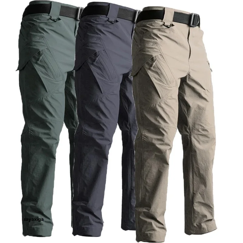 Trekking Tactical Pants Outdoor Hiking Waterproof Tactical Combat Pants Cargo Pants Training Mountaineer Sports Multi-pockets