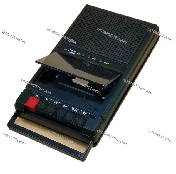 Retro Stereo Cassette Player Walkman Cassette Tape Music Audio Auto Reverse with Recorder External Speaker USB Playback