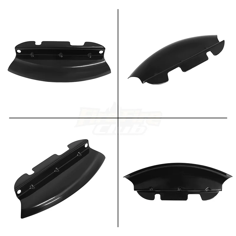 Black Motocycle Lower Triple Tree Wind Deflector For Harley Touring Electra Street Glide FLH/T FLHX 2014-2023 Models