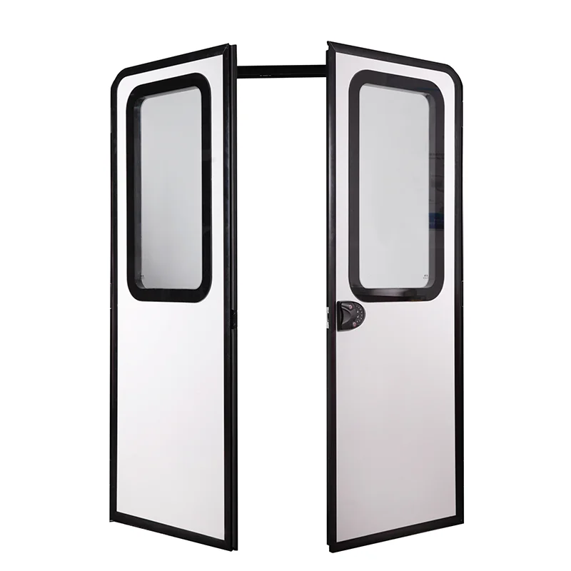 1100x1900mm RV Double Entry Door caravan Doors with Acrylic or Tempered Fixed Window for Motor Caravan Conversion Van Custom