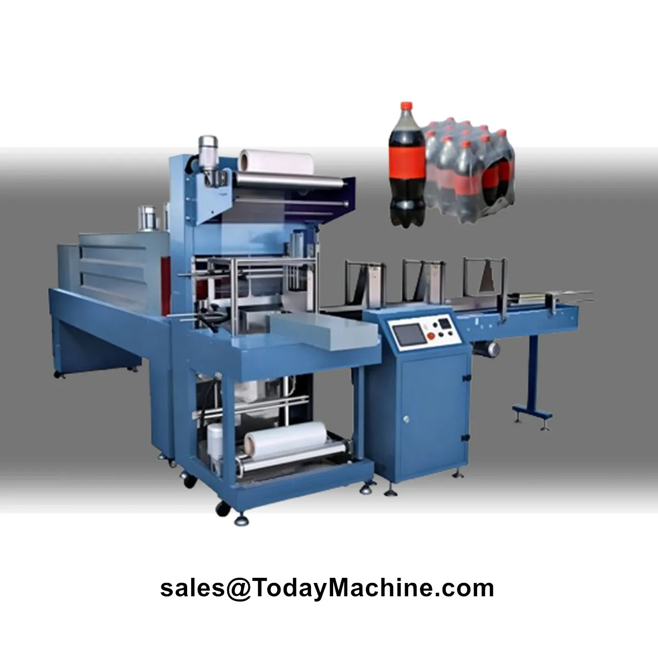 Automatic Bottle Jar Steam Heating Shrink Sleeve Tunnel Film Wrapping Machine