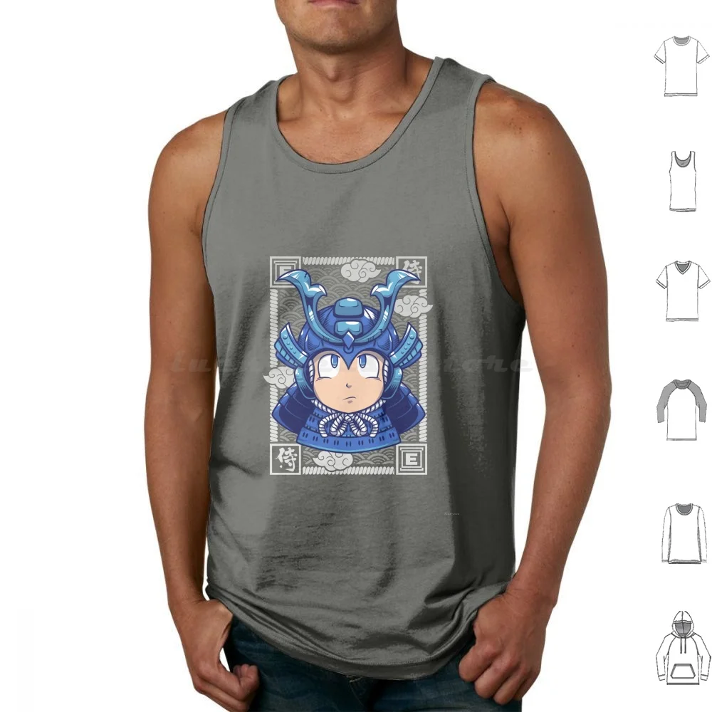 Shogun Man Tank Tops Vest Sleeveless Megaman Mega Man Mega Man X Megaman X Battle Smash Bros Super Smash Bros Nes Wii Wii U