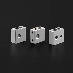 Reprap Makerbot MK7 MK8 Aluminium Heater Block For Print Head Hot End Heating Block 20*20*10 20x20x10 mm For 3D Printer