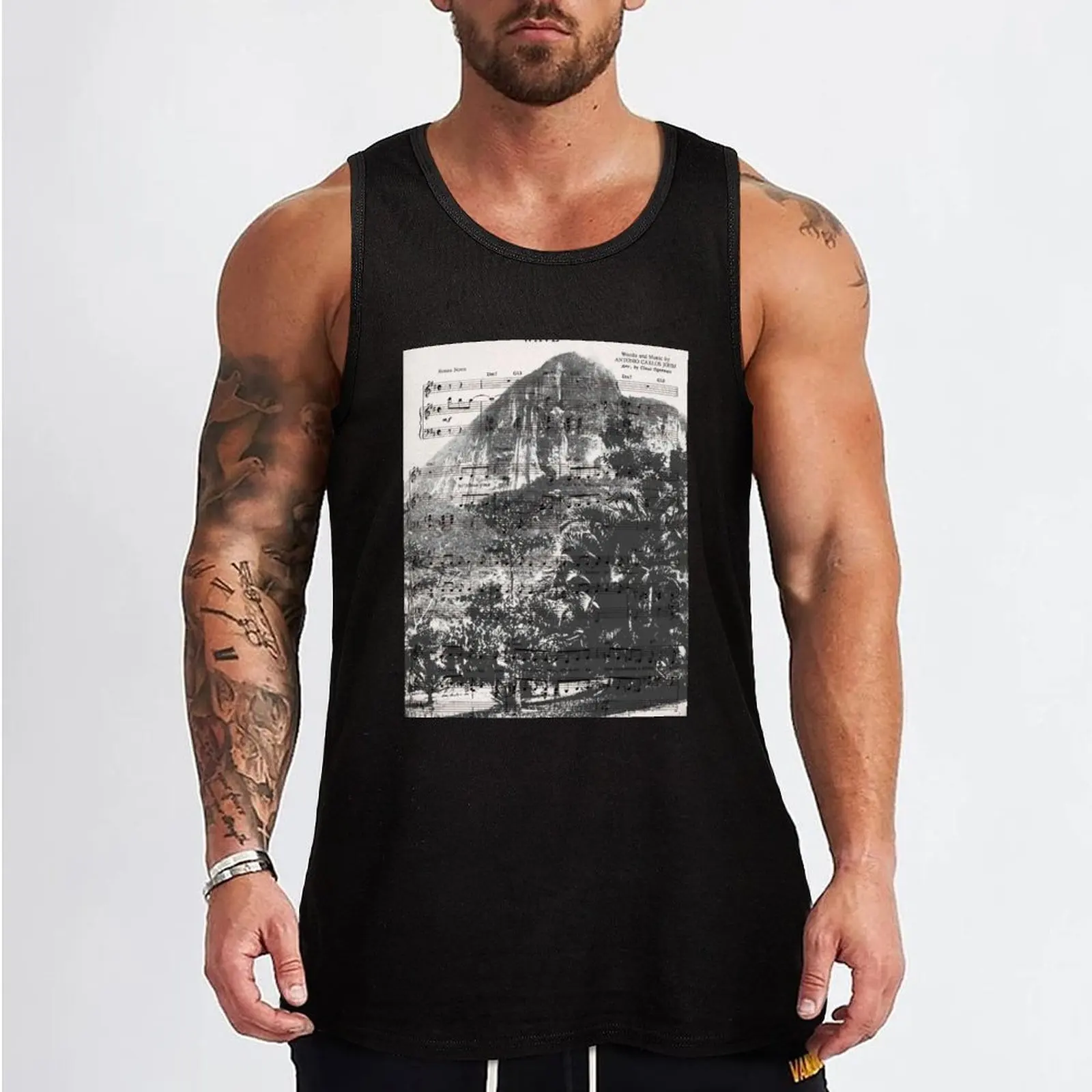 Wave Rio de Janeiro Tank Top men gym clothing Vests t-shirt gym man