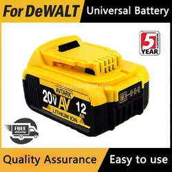 FOR dewalt power Tools DCB200 20V Battery 18V 12Ah rechargeable electric tool Lithium batteries 20V 18Volt 18v 12Ah