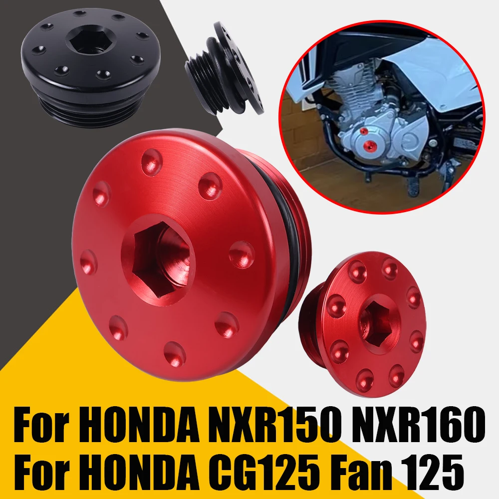 Tampa do Furo do Sensor de Posição do Motor para Honda NXR150 NXR160 Bros NXR 160 150 CG125 Fan 125 Acessórios para Motocicletas