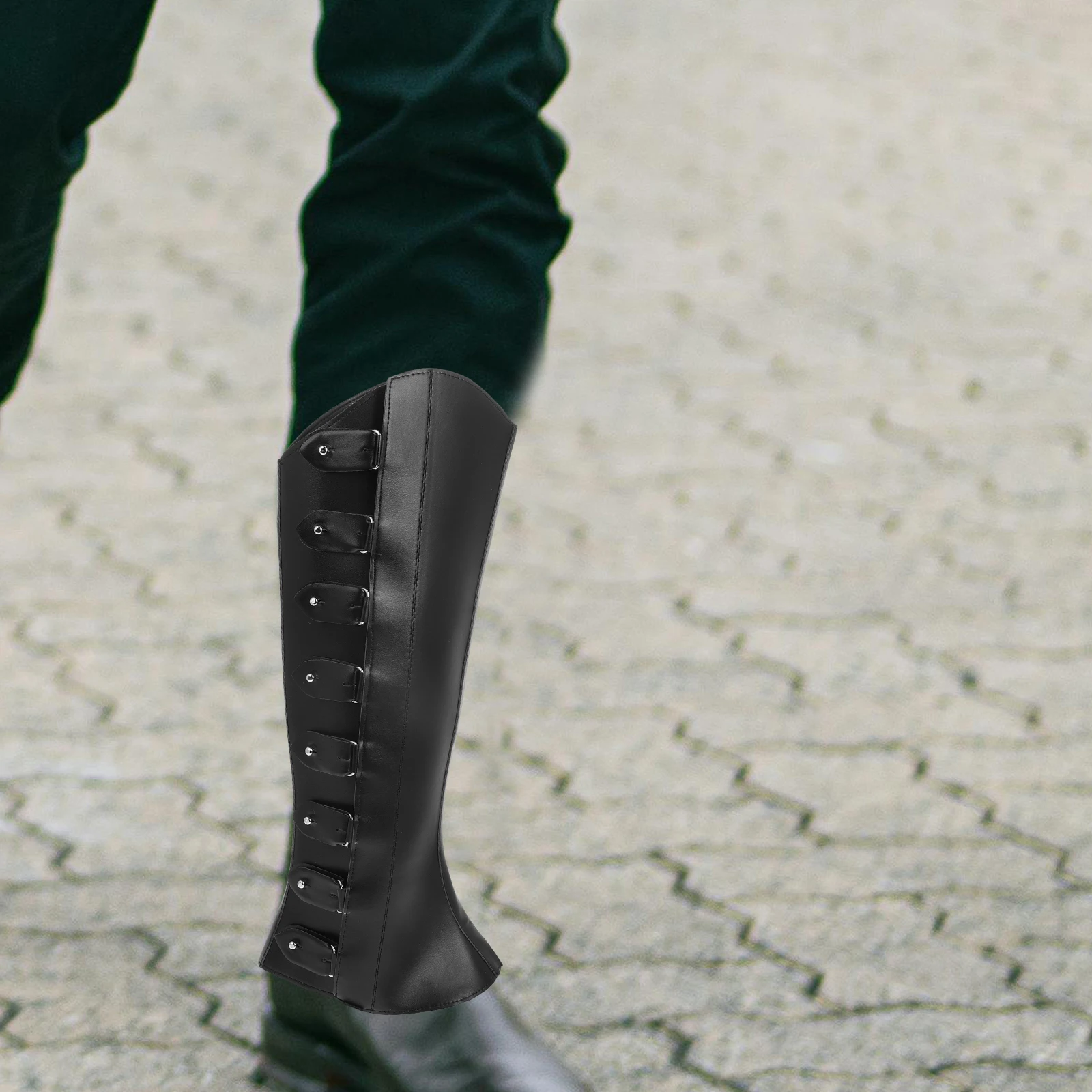 

1Pair Adjustable Medieval High Leg Boot Covers Renaissance Cosplay Historical Leg Gaiters Steampunk Pirate Costume Accessories