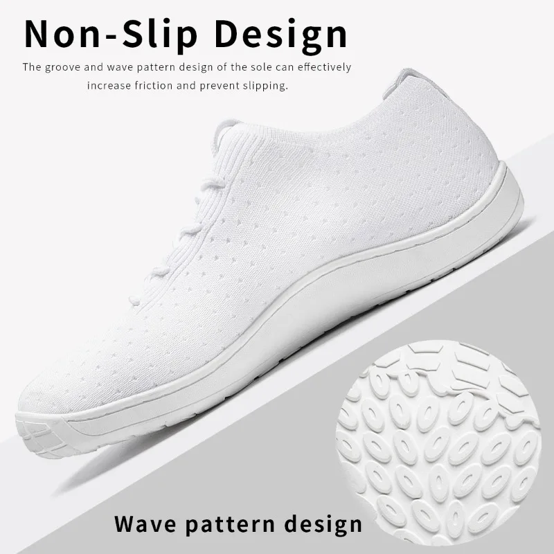 

Унисекс, широкие дышащие сетчатые туфли с волнистым узором, Нескользящая резиновая подошва, лоферы на плоской подошве, легкие слипоны для мужчин и женщин