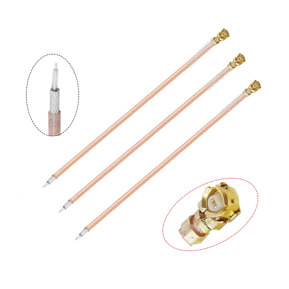 10pcs/Lot  Pigtail Cable 1 Receiver Antenna XM XM Plus R-XSR RXSR for RC Multirotor FPV Quadcopter 5~100CM