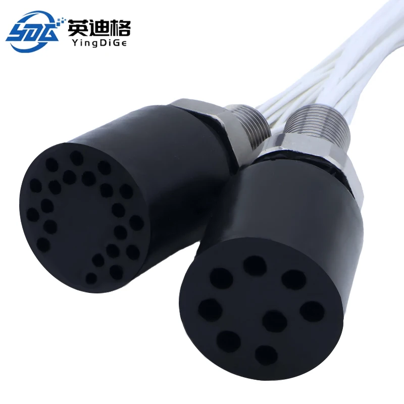 High-current Deep Sea Underwater Connector Waterproof Plug 10 Pin Male/Female Cable IP68 Standard Customizable Cores 100-1500V