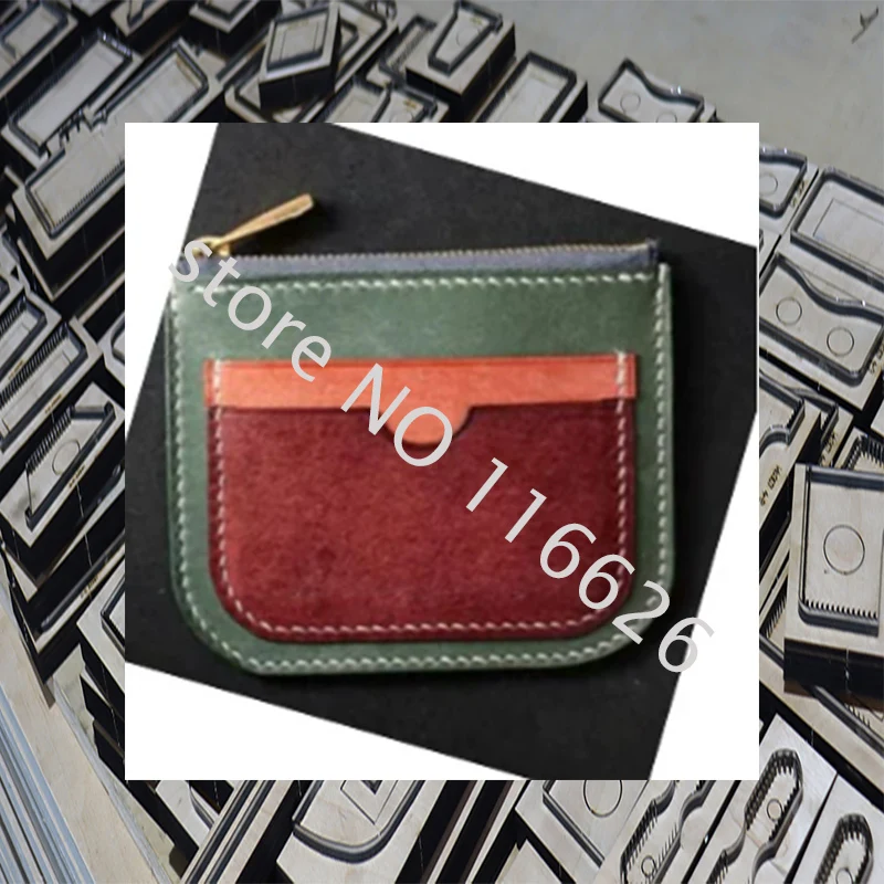 knife mold for DIY leather craft zipper cardholder  cutting dies steel rule cutter 118x93mm
