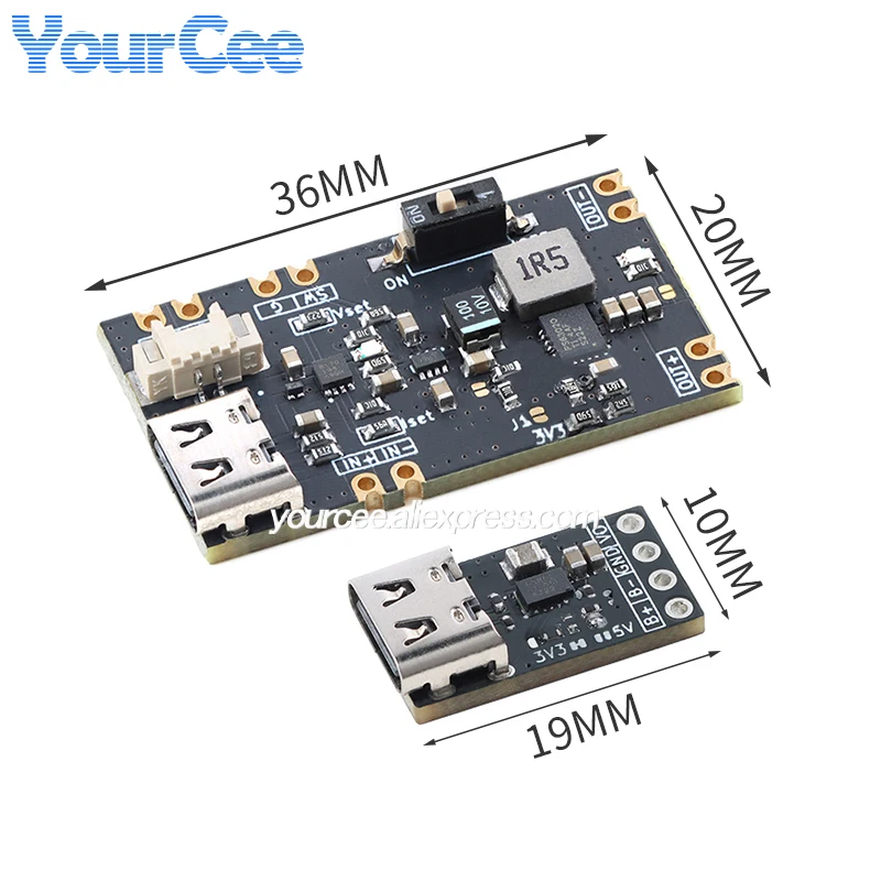 10pcs/1pc MiniUPS UPS 3.3V 5V 1.5A UPS Uninterruptible Power Supply Module Lithium Battery Charging High Efficiency Type-C