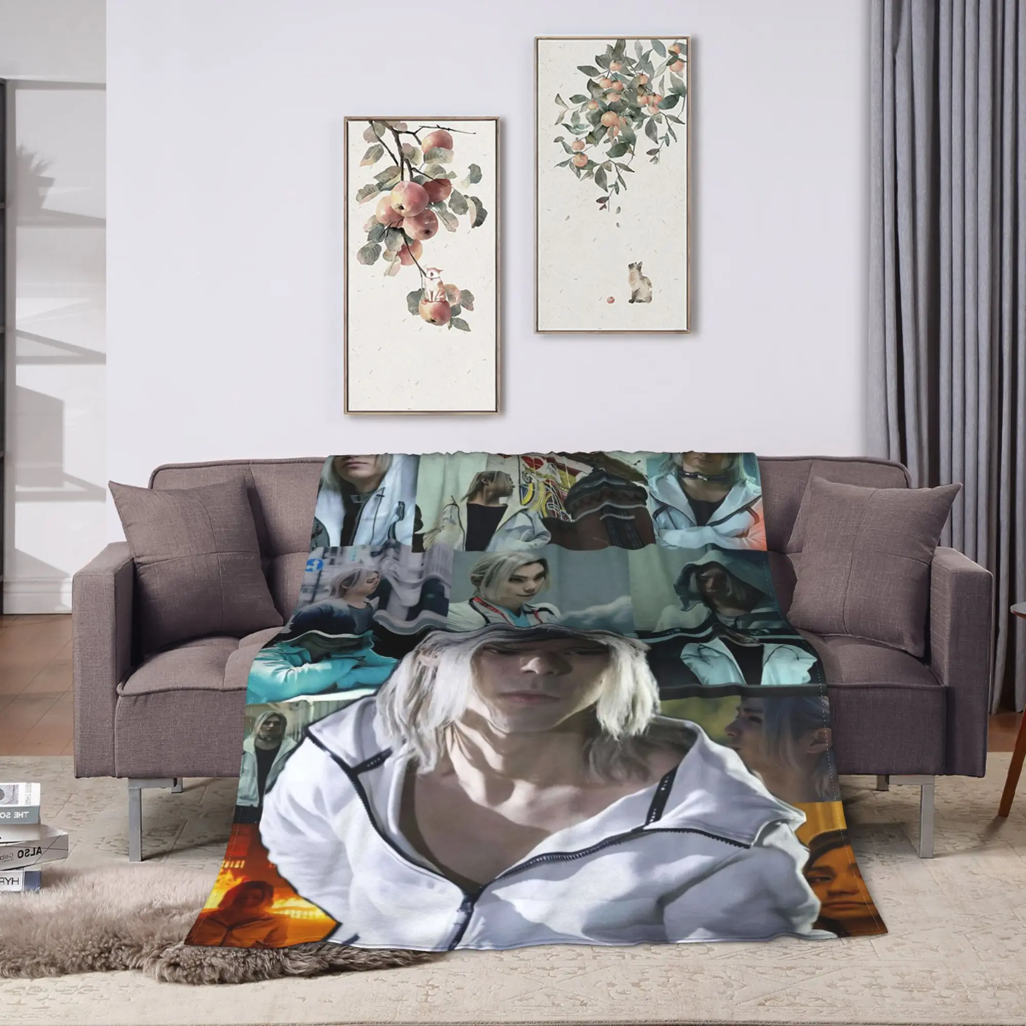 A-Alice In Borderland -Chishiya Blankets Soft Aesthetic Plush Throw Blanket For Children Living Room Flannel Bedspread Bed Cover