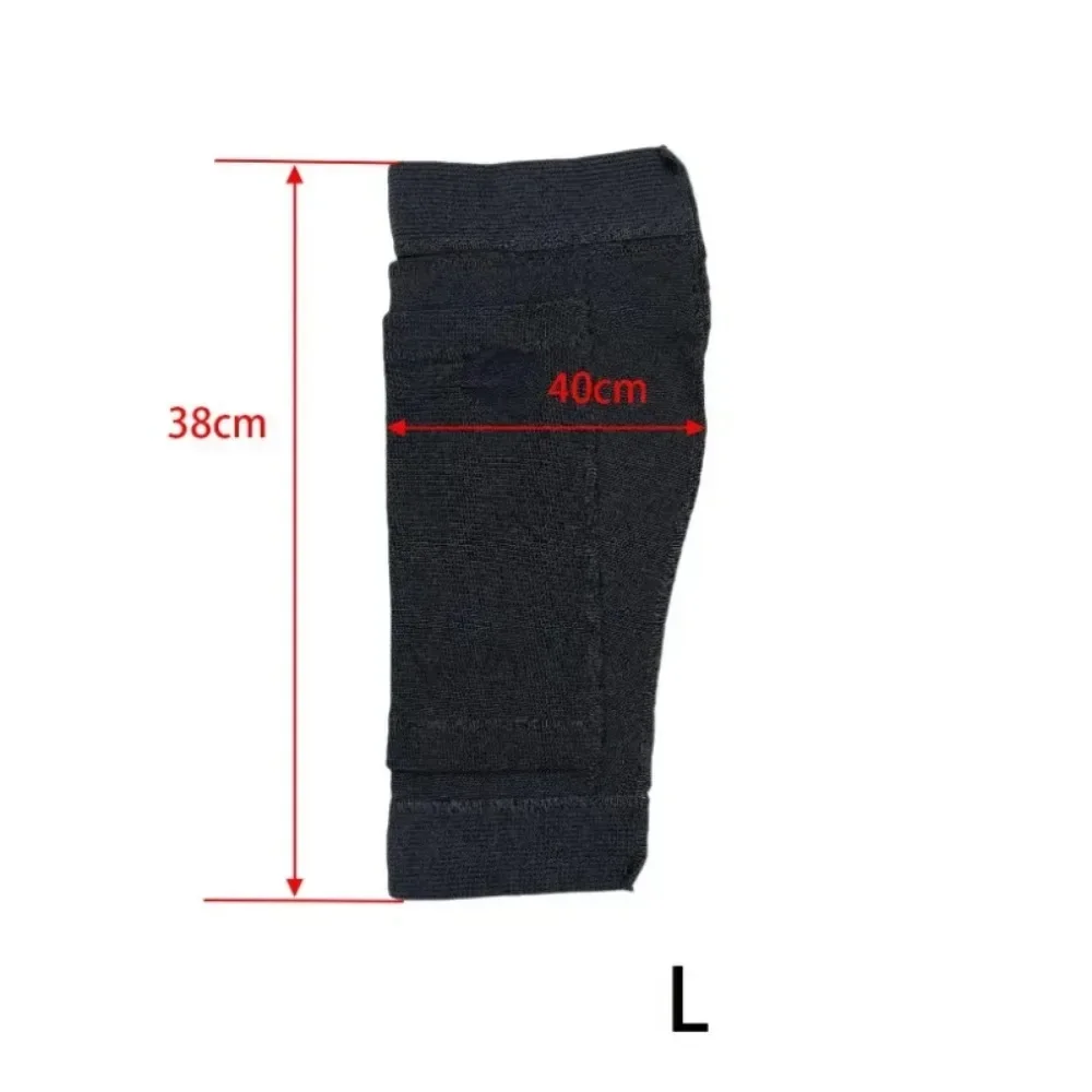 Cotton Calf Style Nursing Urine Collection Bag Drainage Bag Fixed Strap Leg Bag Support Strap Protective Cover Pocket Black