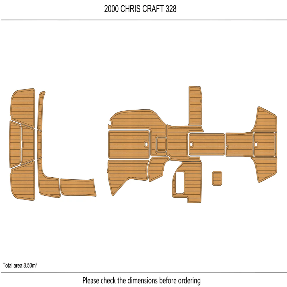 

2000 cobalt 328 Cockpit swimplatform 6mm EVA Foam TEAK FLOOR SeaDek MarineMat Gatorstep Style Self Adhesive