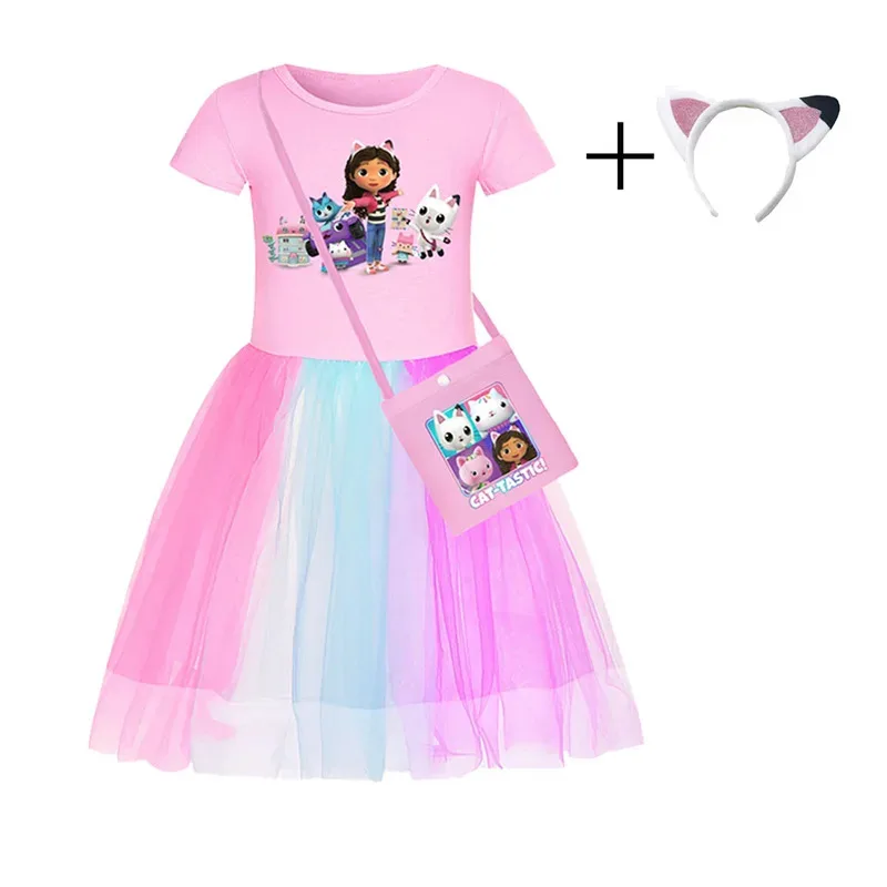 lHalloween Cosplayl Kids Gabby’s Dollhouse Cosplay Dress Anime Gabby’s Dollhouse Cats Roleplay Girls Costume Halloween Party Fas view 6