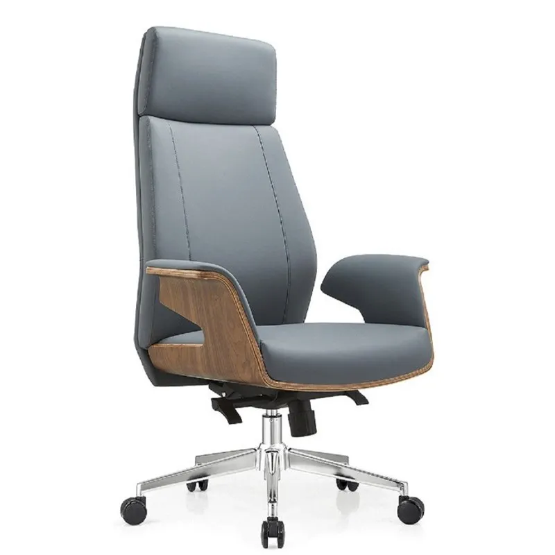 

Italian Boss Chair Office Reception Leather Swivel Study V Computer Chair Conference Chair