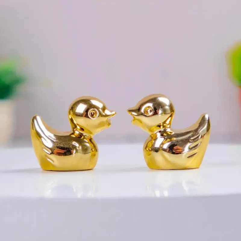 Mini Golden Duck, Resin Mini Yellow Duck Statue, Loose Ducklings, Handicrafts, Dollhouse Decoration, Fairy Garden Scenery