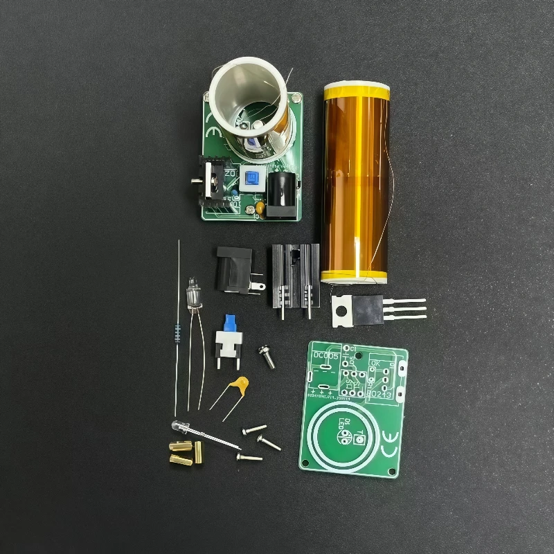 DIY Mini Tesla Coil Soldering Practice Kit – A DIY Project Designed Specifically for Practicing Soldering Skills.