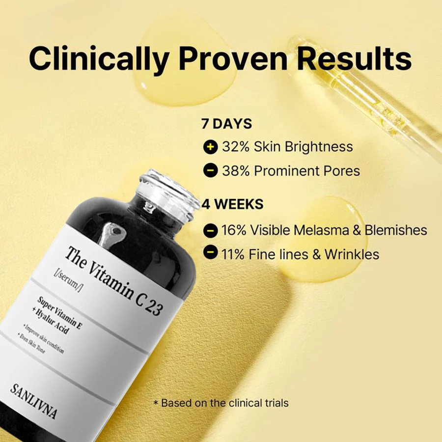 مصل فيتامين C 23% لإزالة البقع الداكنة وتفتيح البشرة، مصل الوجه المضاد للشيخوخة، تركيبة تبييض، العناية بالبشرة الزجاجية #5