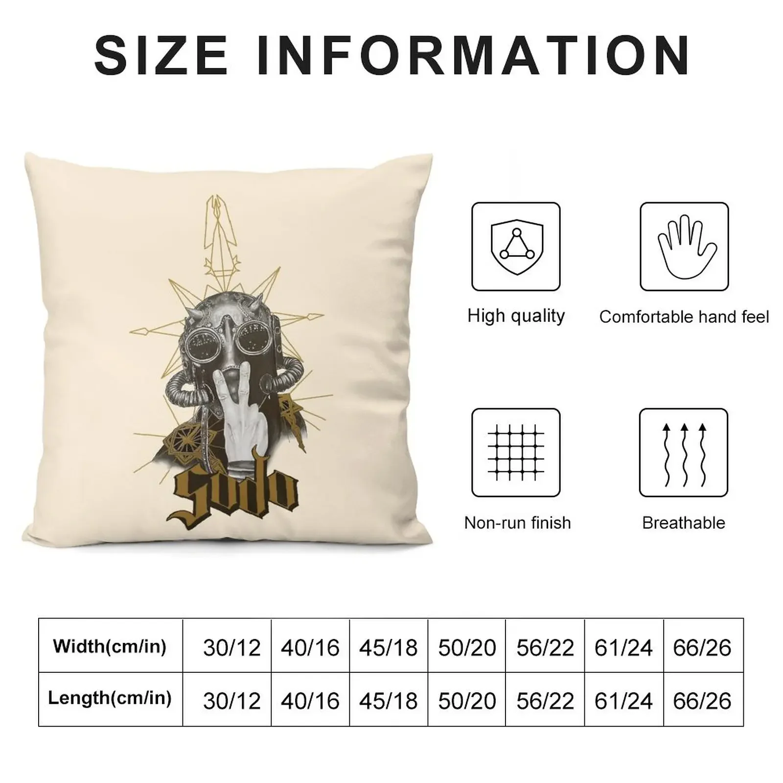 Sodo Nameless Ghoul, The band Ghost Throw Pillow Cushion Cover Anime Sofa Cushions Covers pillow