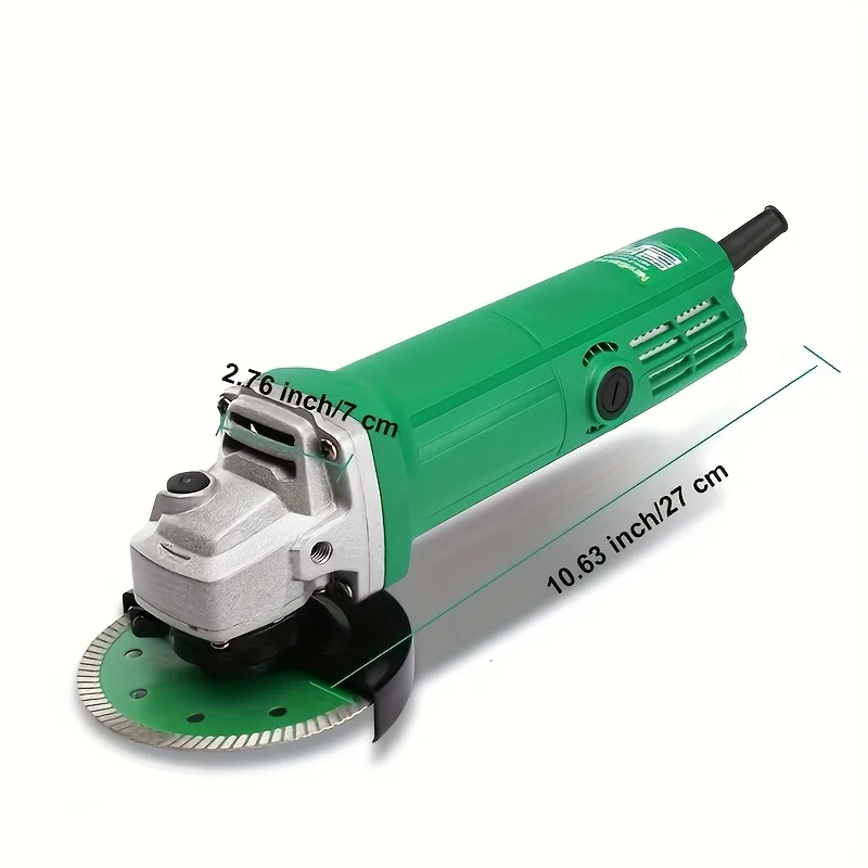 Meuleuse d'angle 850 W avec 1 roue, 10, 000 tr/min sans charge, outil de meuleuse électrique pour le meulage, le polissage, l'élimination de la rouille et la maison