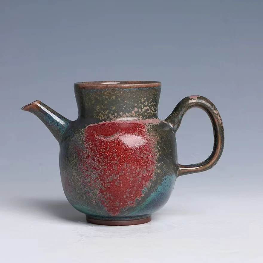 Jun Kiln Jun Porcelain Natural Raw Ore Charcoal-fired Crystallized Chinese-style Ancient Large-capacity Tea Divider by Zhou Man