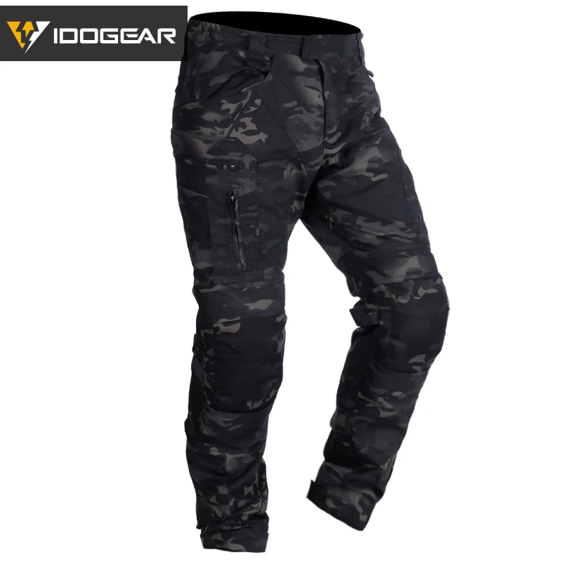 IDOGEAR-Pantalon skip Uelasticity avec genouillères, Dulpants, Camo fj3209