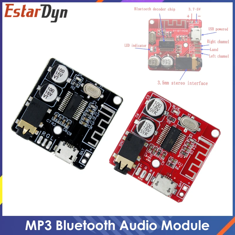 Bluetooth Audio Receiver Board Bluetooth 5.0 MP3 Lossless Decoder Board Wireless Stereo Music Module