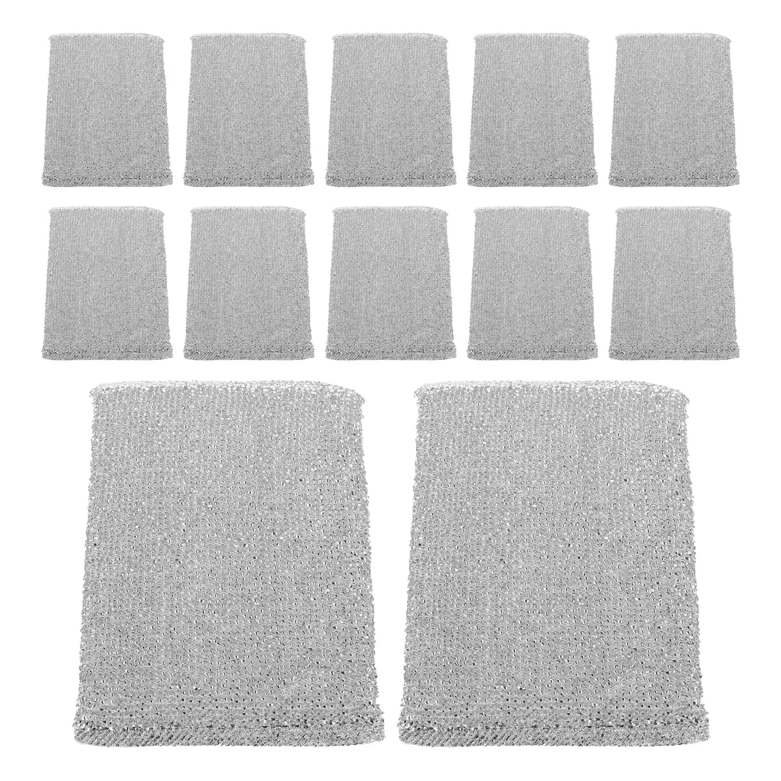 12Pcs Heavy Duty Kitchen Cleaning Sponges Non-Scratch Dish Wash Scrub Pads Reusable Pot Pan Stain Removal Household Scrubbers