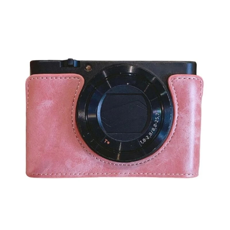 Y2GD PU Leder Halbkameras Hülle für Kamera mit unten öffnen Easy Battery Access Pitchient Protector