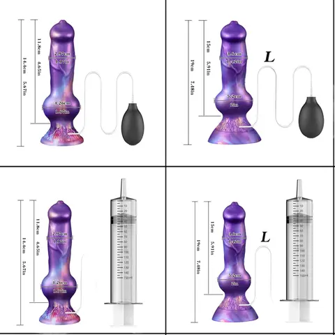 Newly Developed Animal Ejaculating Dildo With Suction Cup Huge Penis Dick Monster Dog Knot Squirting Dildo Anal Sex Toy For Men