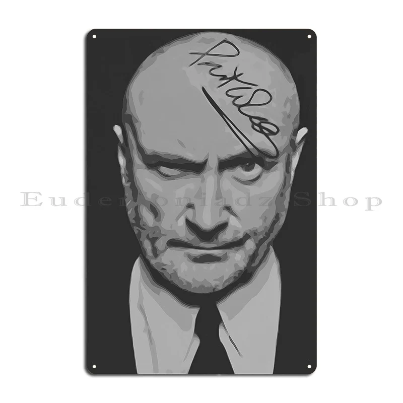 Phil Collins Metal Plaque Club Wall Mural Print Garage Cinema Tin Sign Poster