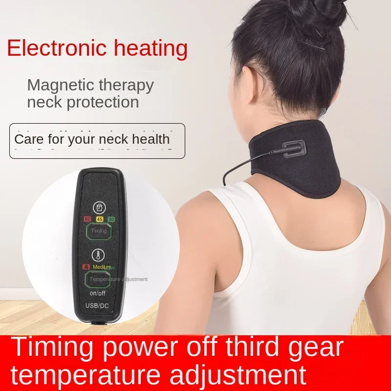 

Electric Shoulder Protection Neck Heating Massage Massager USB Cervical Vibration Relieve Pain Relief Back Brace Compress Tool