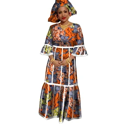 Vestidos africanos para mulheres meia manga maxi vestidos longos ancara impressão africano boubou dashiki vestidos de noite wy3116