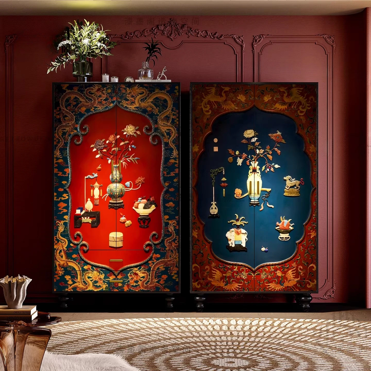 Living room solid wood locker porch storage locker bedroom dresser