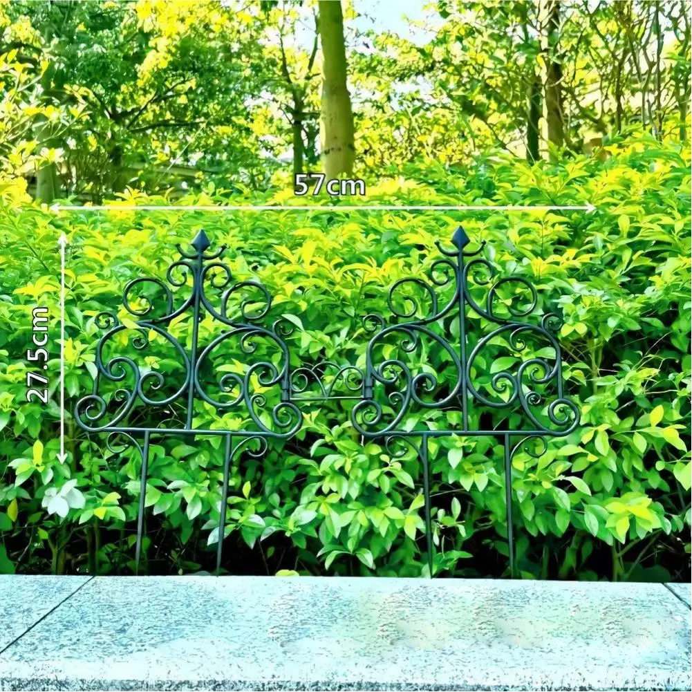 Plastic Garden Edging Border 10 Pieces for Lawn Flower Bed Outline Pathway Edging and Outdoor Space Structuring