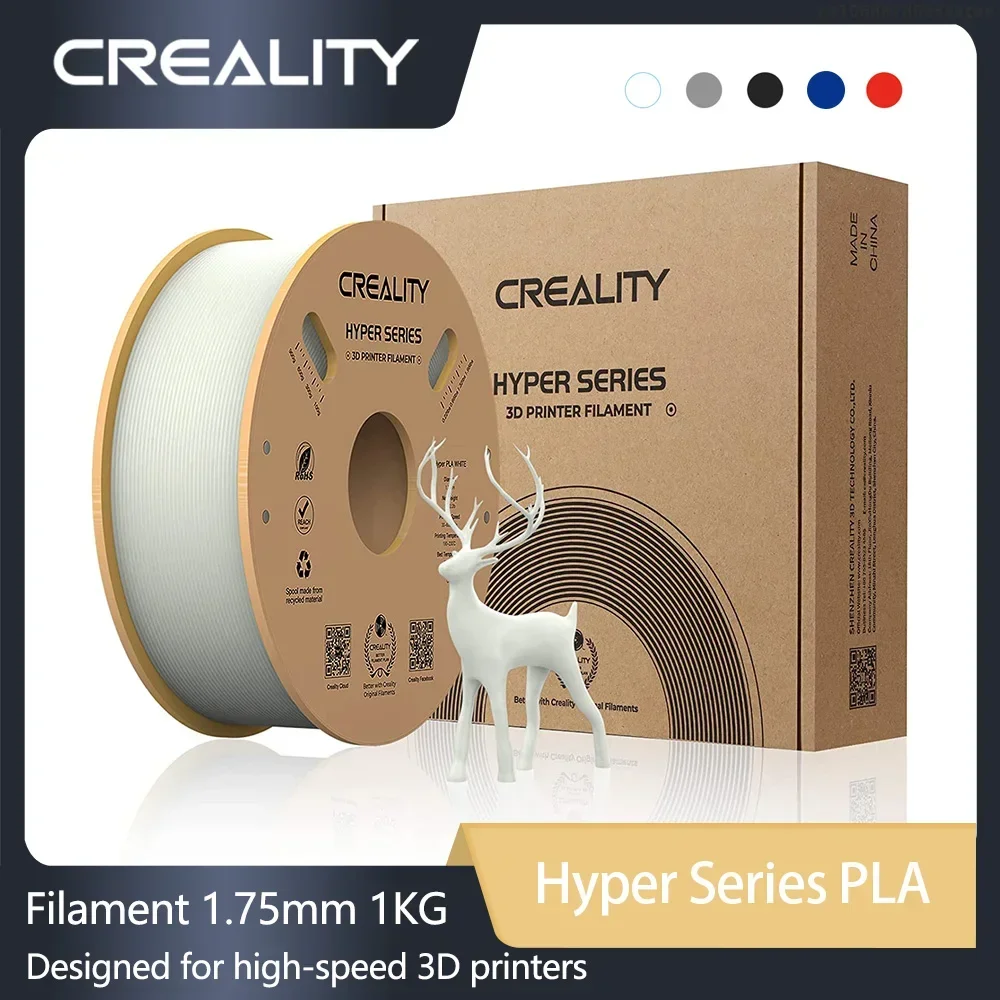 

CREALITY Hyper Series PLA Filament 1.75mm 1KG Consumables 3D PLA Filament for Creality K1/K1 Max/Ender-5 S1